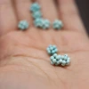 2MM turquoise millet beads, raw Hubei stone, turquoise jewelry accessories, bracelet accessories, DIY handcrafted accessories Specification image
